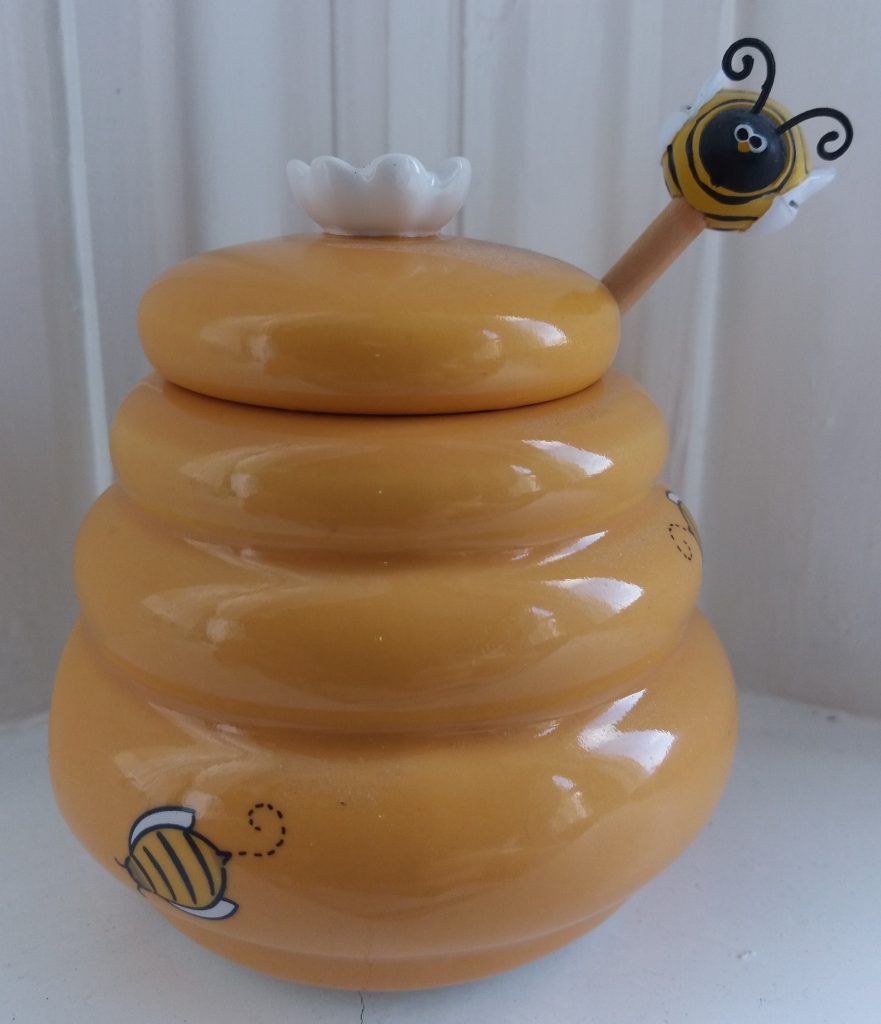 Honey Jar with Bee Spoon