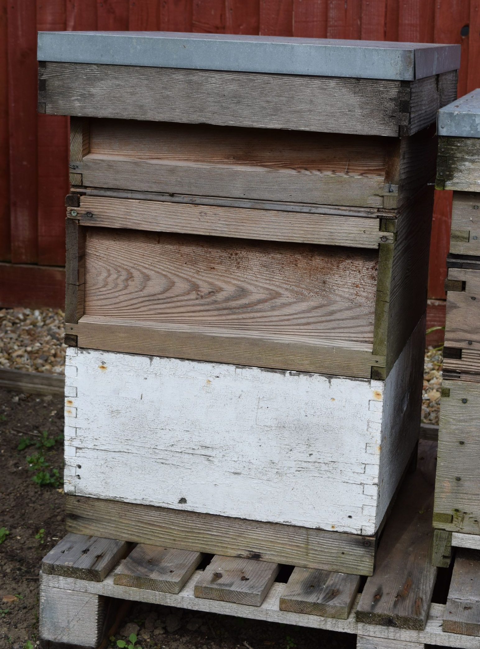 A hive running on a double brood.